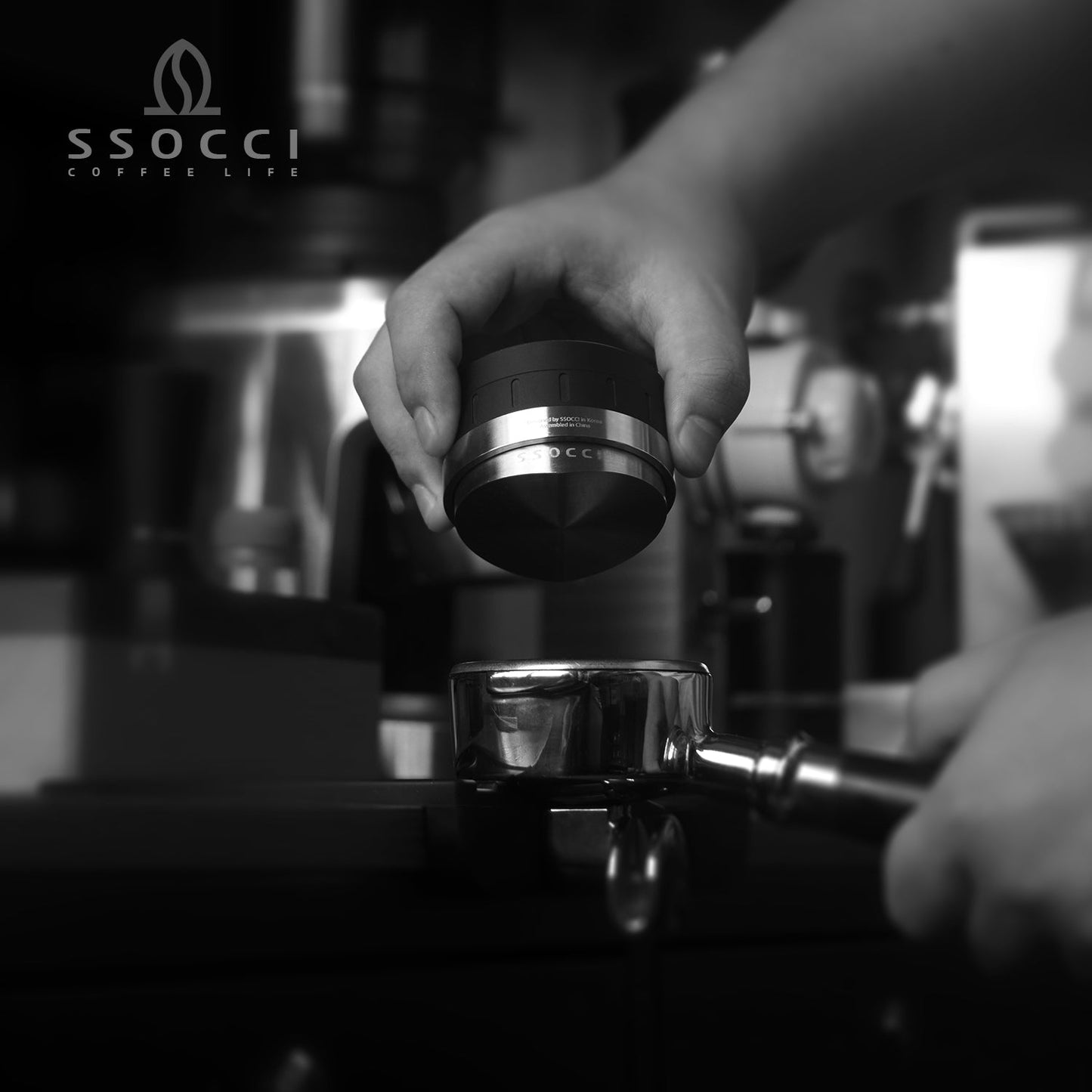 Distribuidor de Café Premium SSOCCI de 58.3mm (Negro)
