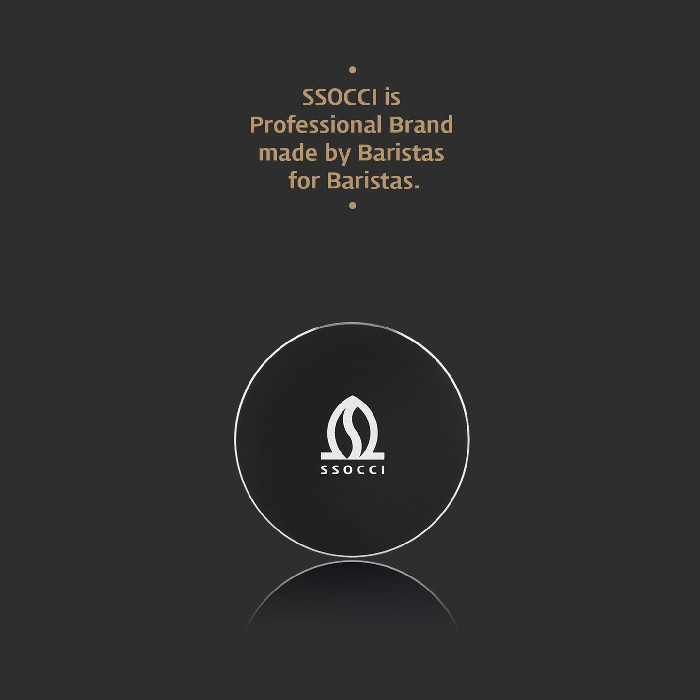Distributeur de Café Premium SSOCCI de 58,3 mm (Noir)